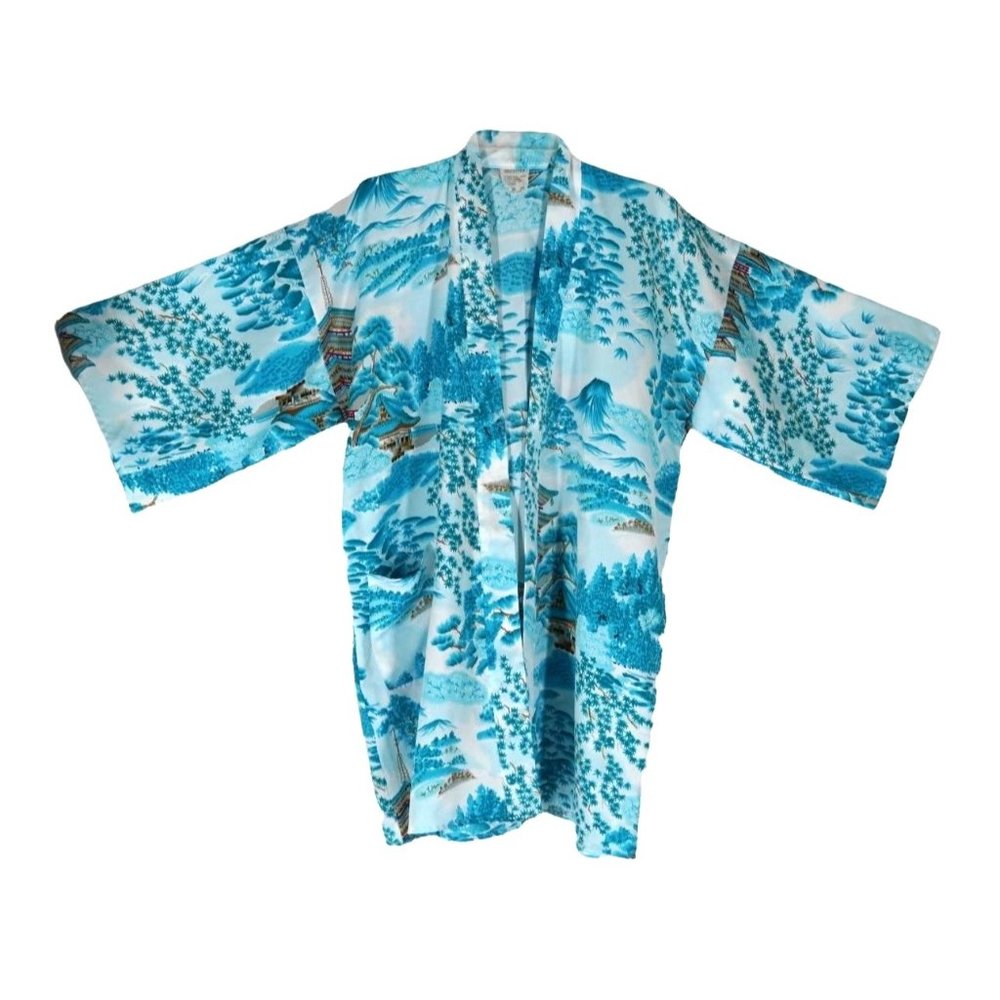 Vintage Kimono‎ Bathrobe House Coat Swim Suit Cover Up Lounging Wear